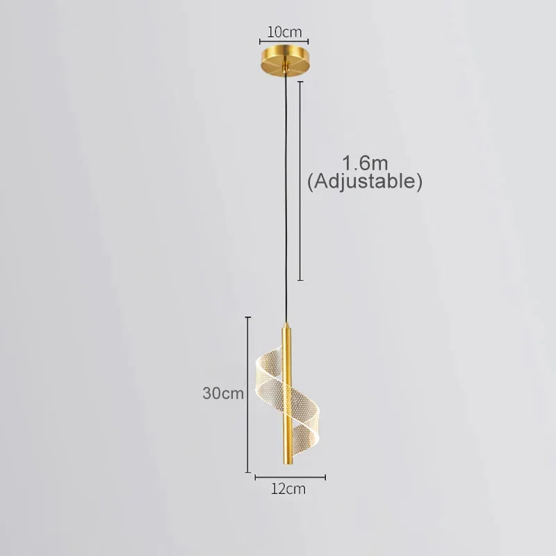 Applique Nordica LED da Parete – Nero & Oro