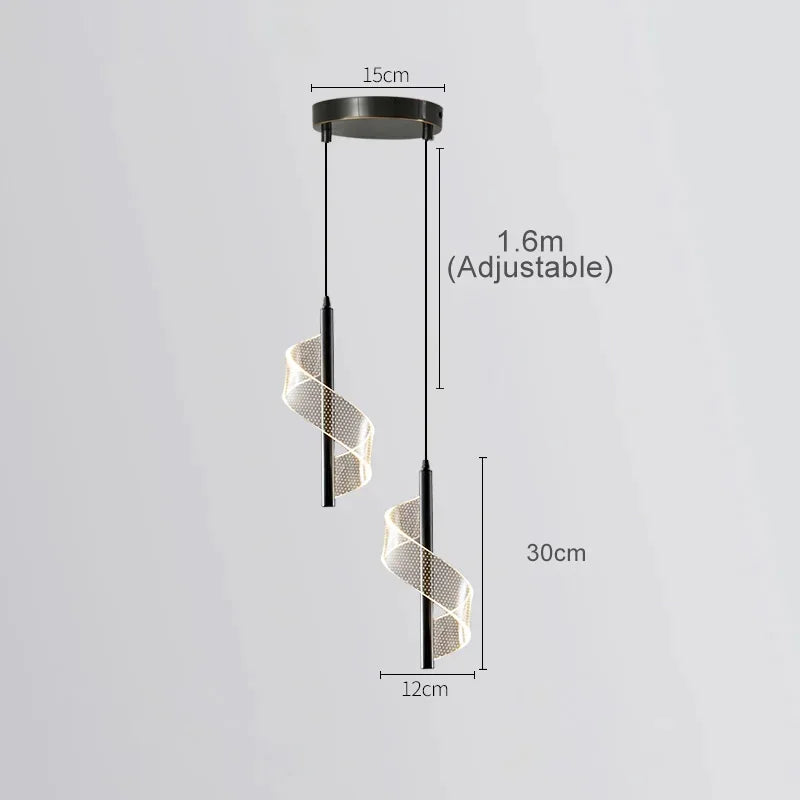 Applique Nordica LED da Parete – Nero & Oro