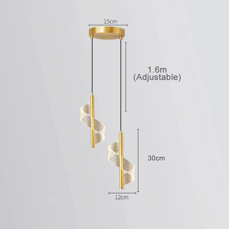 Applique Nordica LED da Parete – Nero & Oro