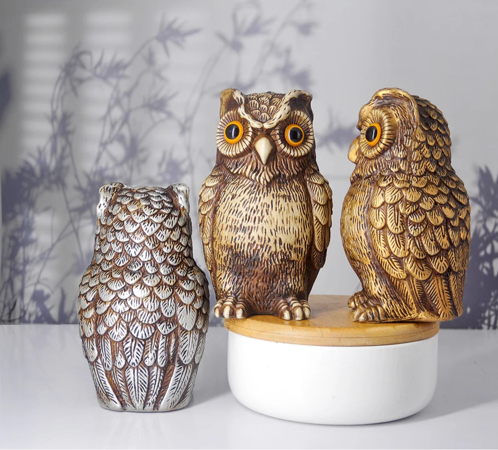 Gufo Decorativo Realistico – Statua da Giardino e Casa