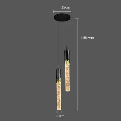 Lampadario a Sospensione Nordico in Cristallo