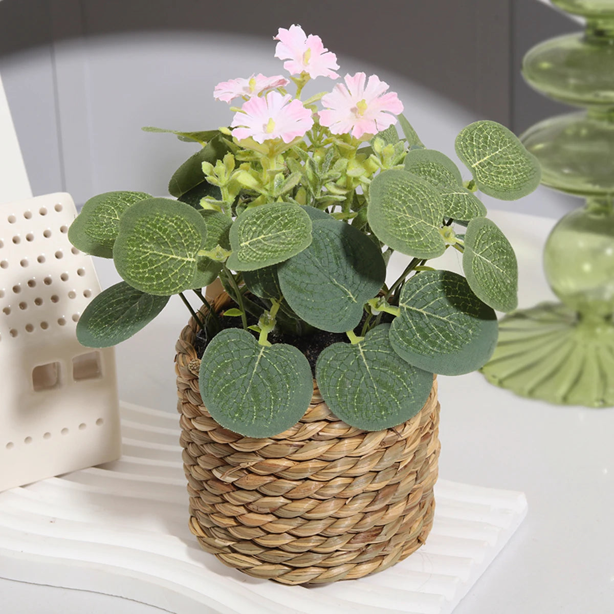 Pianta Artificiale in Vaso – Eucalipto Verde