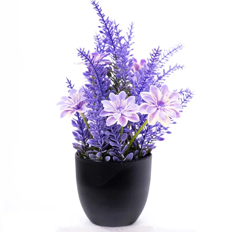Pianta Artificiale in Vaso – Lavanda Viola
