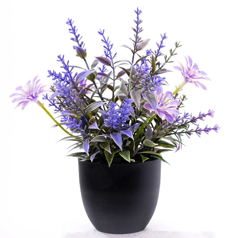 Pianta Artificiale in Vaso – Lavanda Viola