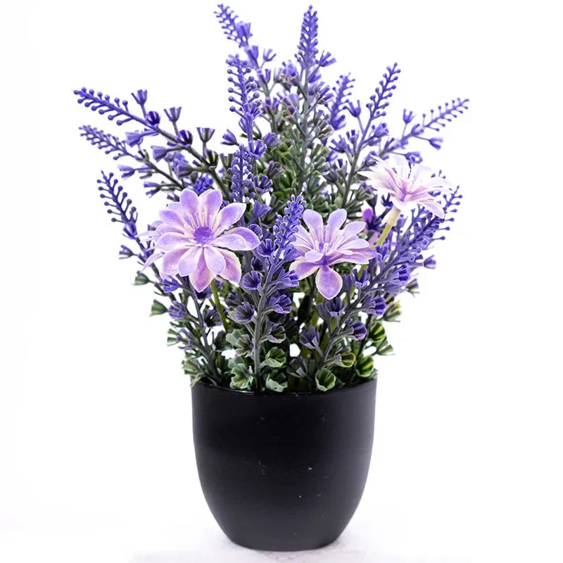 Pianta Artificiale in Vaso – Lavanda Viola
