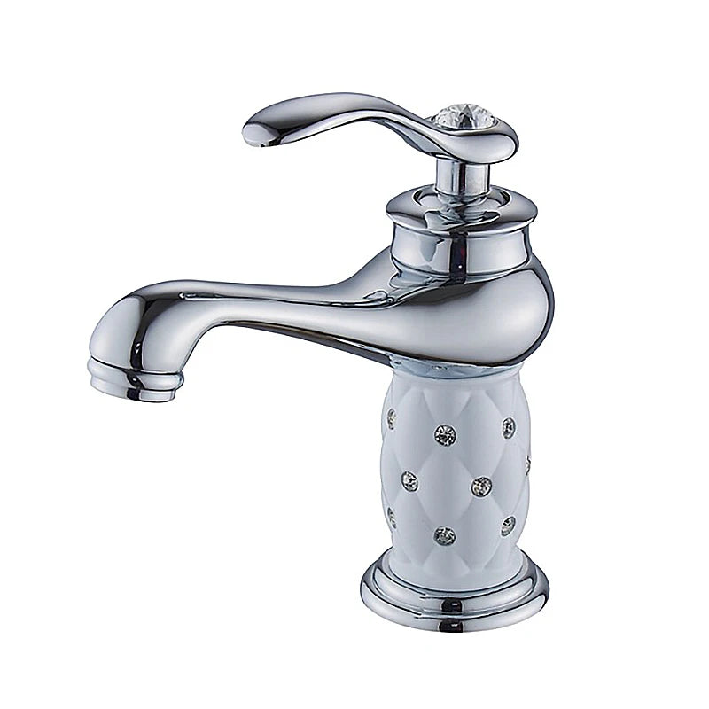 Rubinetto per Lavabo in Ottone Massiccio – Finitura Bronzo Antico