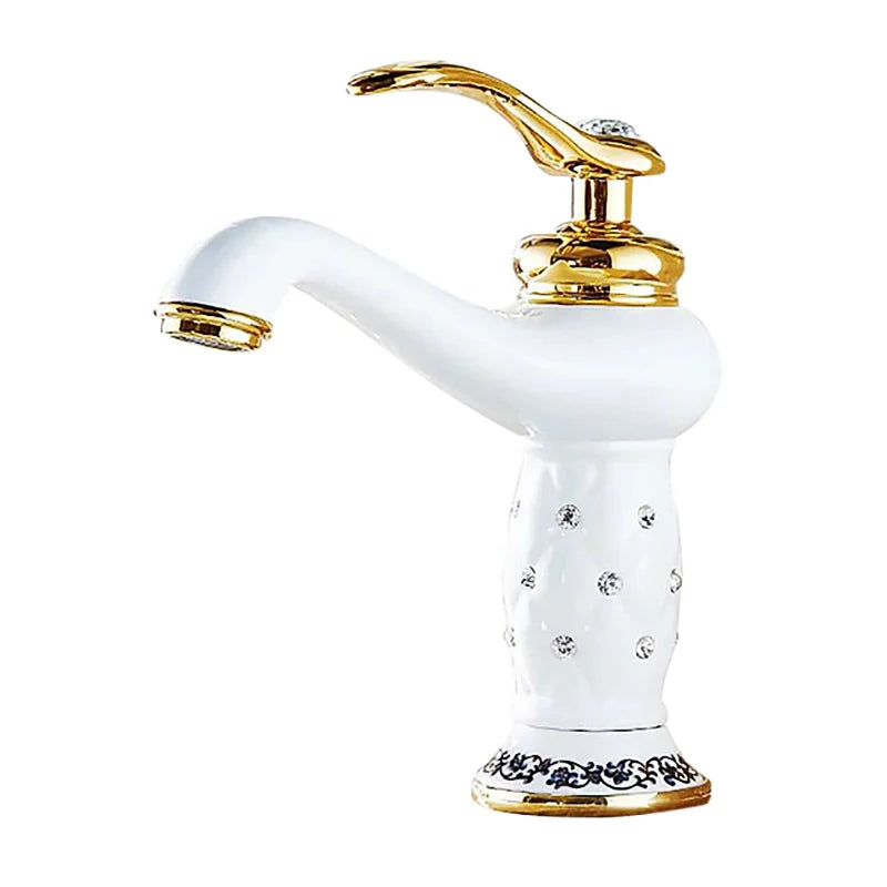 Rubinetto per Lavabo in Ottone Massiccio – Finitura Bronzo Antico