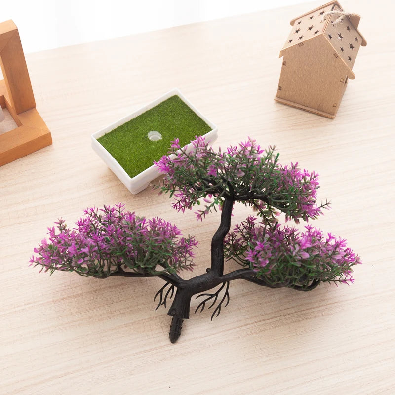 Bonsai Artificiale in Vaso – Pianta Decorativa in Plastica