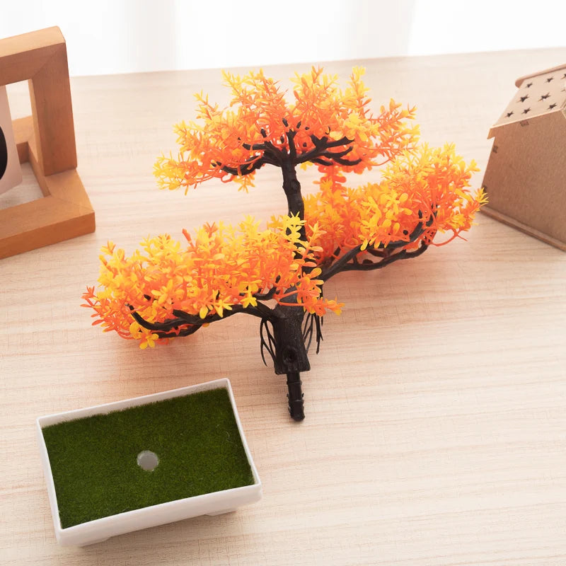 Bonsai Artificiale in Vaso – Pianta Decorativa in Plastica