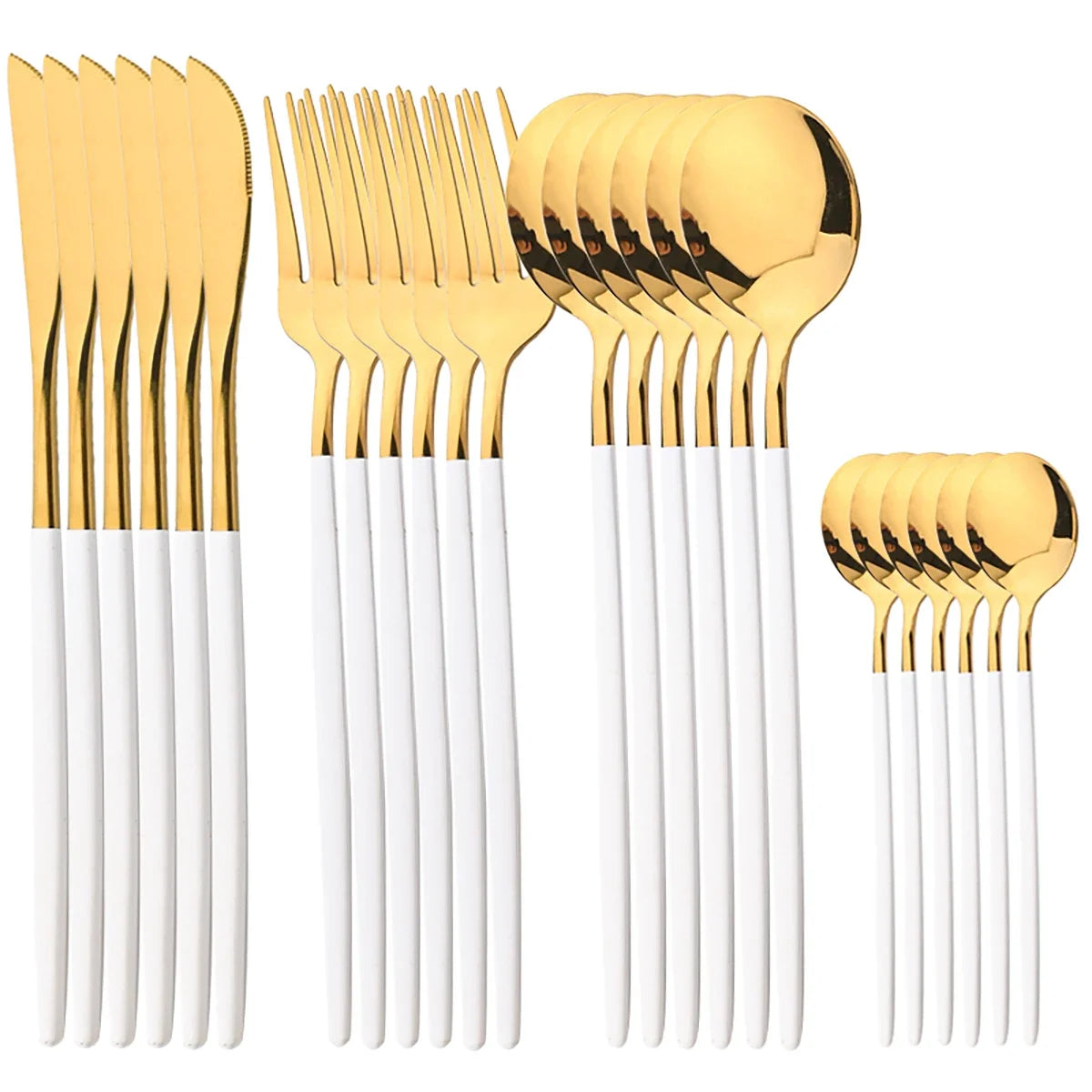 Set Posate 24pz | Oro e Nero