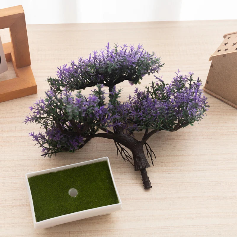 Bonsai Artificiale in Vaso – Pianta Decorativa in Plastica