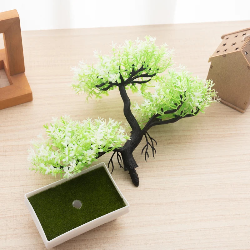 Bonsai Artificiale in Vaso – Pianta Decorativa in Plastica