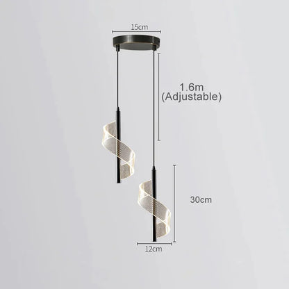 Applique Nordica LED da Parete – Nero & Oro