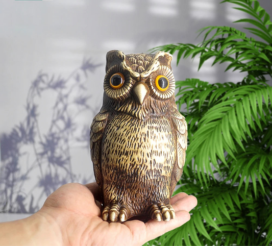 Gufo Decorativo Realistico – Statua da Giardino e Casa