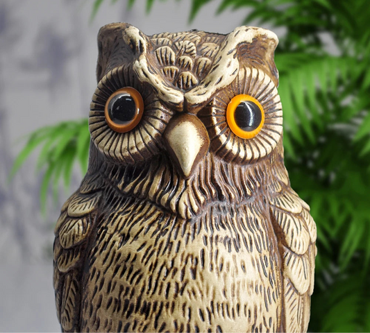 Gufo Decorativo Realistico – Statua da Giardino e Casa