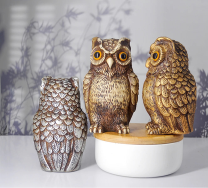 Gufo Decorativo Realistico – Statua da Giardino e Casa