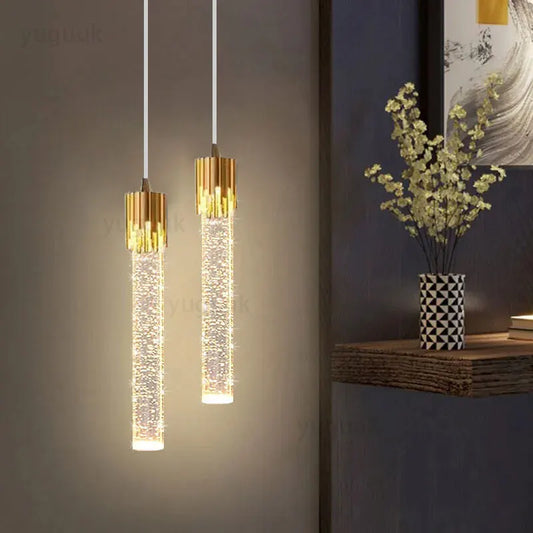 Lampadario a Sospensione Nordico in Cristallo