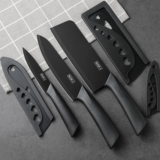 Set Coltelli da Cucina 3 Pezzi in Acciaio Inossidabile